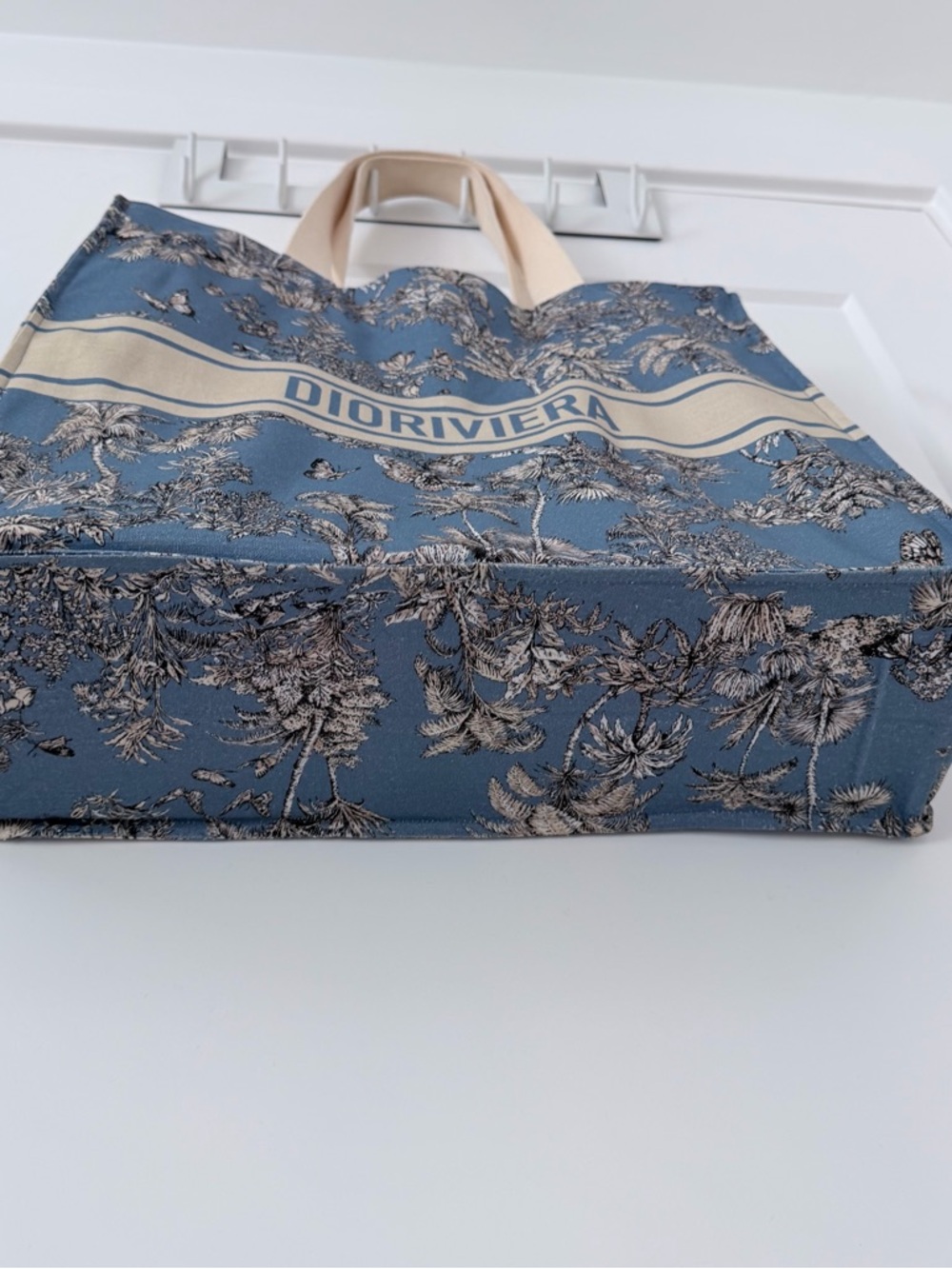 Dior Blue and Cream Toile de Jouy DiorRiviera Canvas Tote - Picture 10 of 10